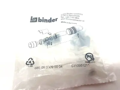 New | in-Stock BINDER M16 Male cable connector, Contacts: 4 (04-a), 3.0-6.0mm Electrical Fittings Michigan US | Maverick Industrial Sales #1473945