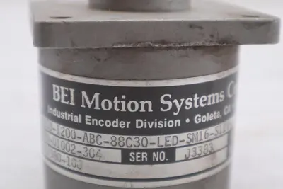 BEI ELECTRONIC H25D-1800-ABC-88C30-LED-SM16-S12V INDUSTRIAL ENCODER STOCK K-3679