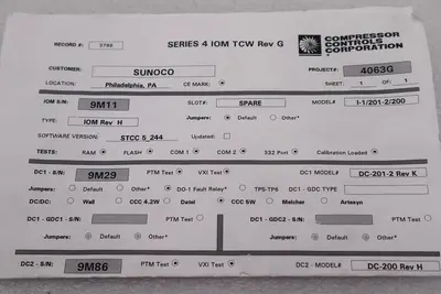 ENCODER SIMULATOR BOARD SERIES 4 IOM TCW REV H  REV G STOCK #2681