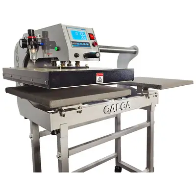 Used _UNKNOWN_ CALCA 16" x 20" Semi-Automatic Pneumatic Double Station Heat Press with Laser Positioning System Heat Presses Oklahoma US | Wide Image Solutions #1538276