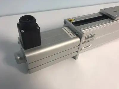 2300010850 | Techno-Isel 230001 0850 Linear Slide Actuator w/ 396330 9001 Stepper Motor - Used