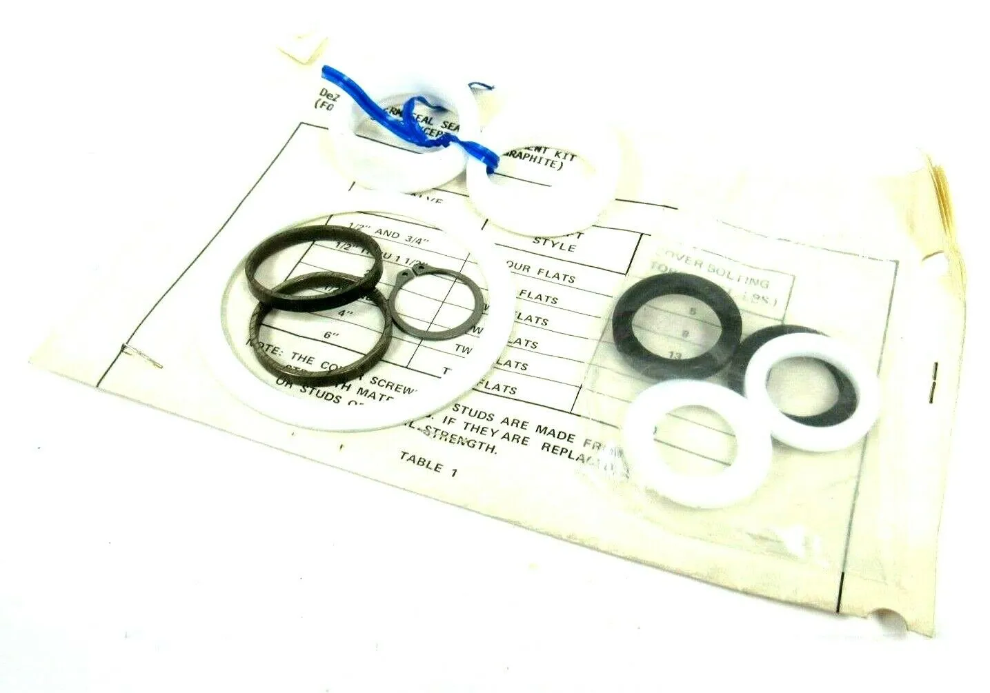 NEW DEZURIK VLA-DZ-871 PERMASEAL SEAT REPLACEMENT KIT VLADZ871 DZ-871