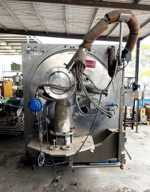 Krauss-Maffei HZ 1000 Ph CIP peeler centrifuge, 316L SS.