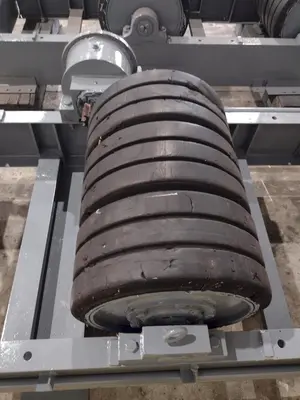 120 TON (240,000 LBS) RANSOME PANDJIRIS POWERED TANK TURNING ROLLS, POWER & IDLER: STOCK #23143