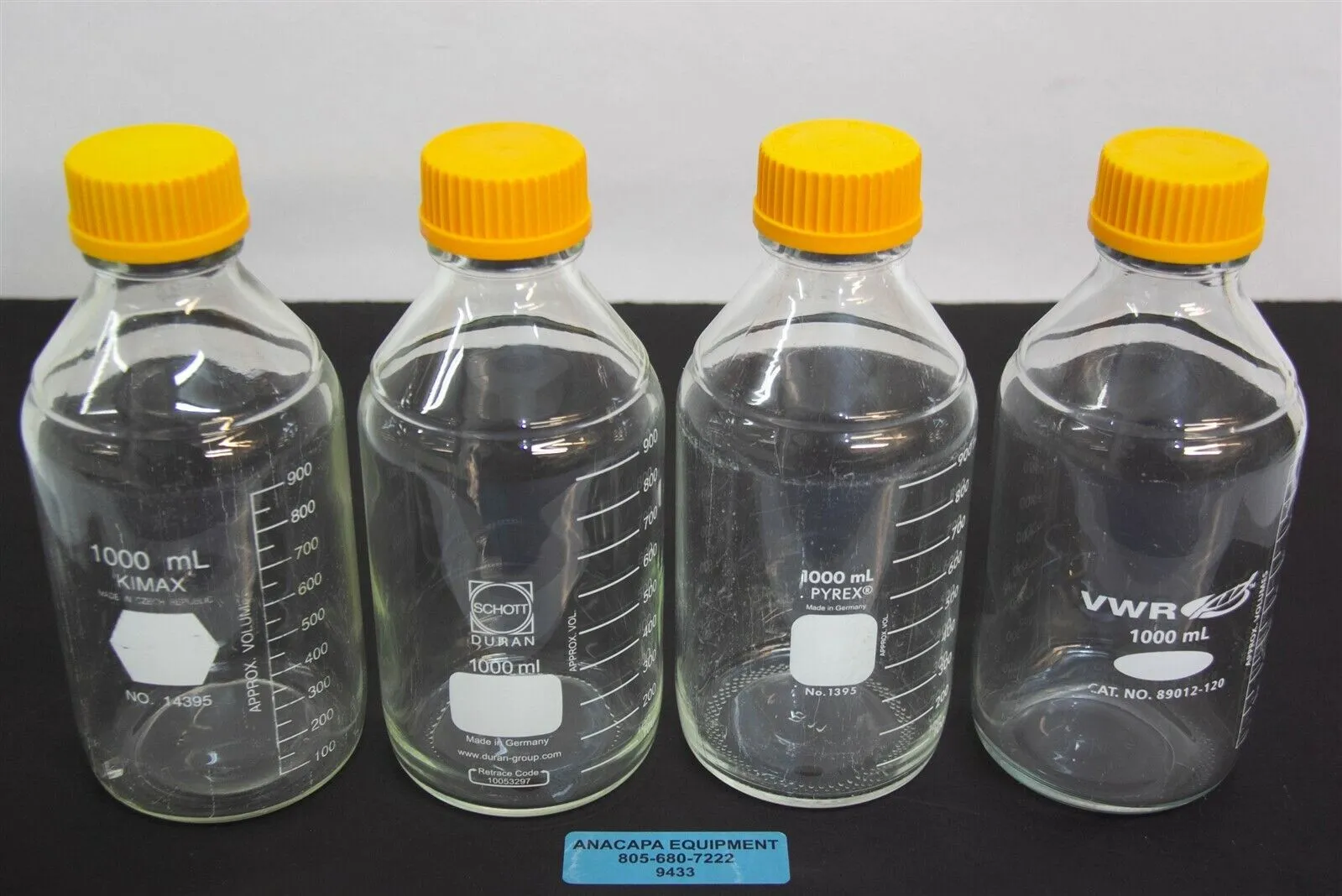 USED VWR Kimax Pyrex Boro 1000ml