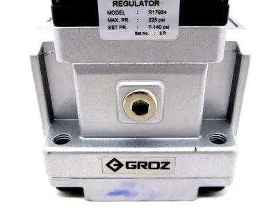 NEW GROZ R17954 REGULATOR SET PRESSURE 7-140 PSI MAX 225 PSI