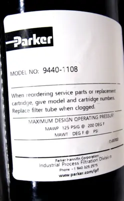 NEW PARKER 9440-1108 FILTER B5A-1/2SD 94401108