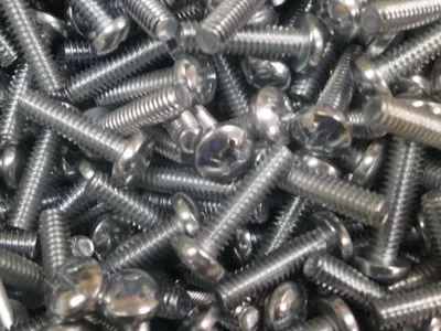 Pan Head Phillip Bolt (16 pcs) 1/4"-20 X 1"  Zinc Plated