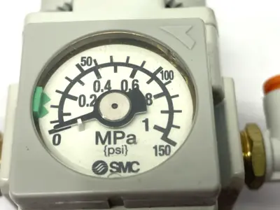 Used SMC Pneumatic Regulator 1/8" NPT Ports Air Pressure Regulators Michigan US | Maverick Industrial Sales #1395617