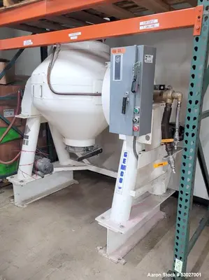 Used Patterson-Kelley 10 Cu Ft Double Cone Vacuum Dryer – Stainless Steel, Gear Motor, On Stands