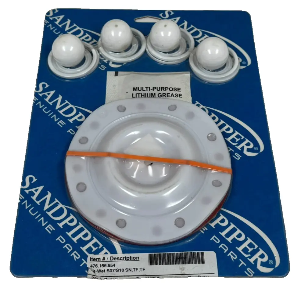 NEW SANDPIPER 476.166.654 PUMP KIT WET S07/S10 SN TF TF