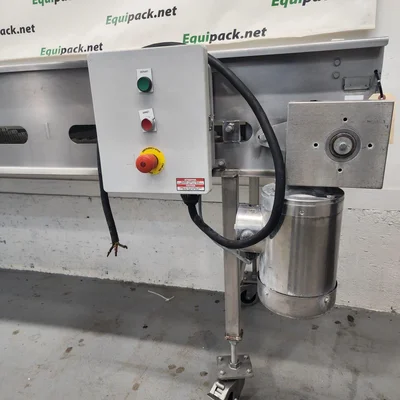 Sanitary Conveyor Table top Belt 20'' large by 108'' long by 34'' adjustable height  # 11251