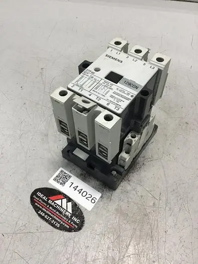 Used SIEMENS 3TF4622-OAK6 PLC Contactors | Ideal Machinery #619170