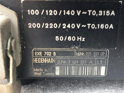 USED HEIDENHAIN EXE 702 B HEIDENHAIN (7)-