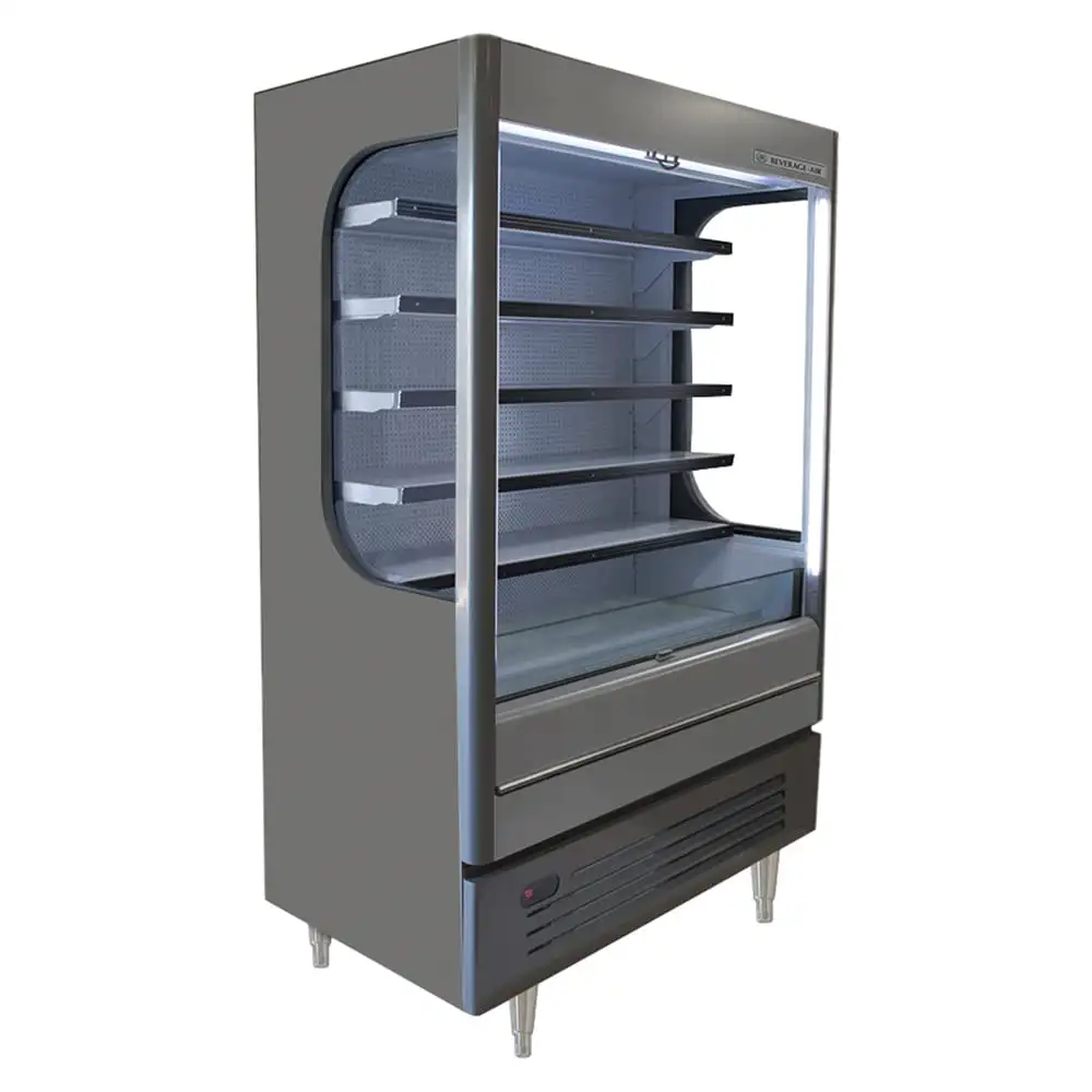 Beverage-Air VMHC18-1-G 52" Vertical Open Air Cooler W/ (6) Levels - Gray, 115v