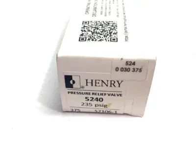 New | in-Stock Henry Inline Straight-Through Pressure Relief Valve 235psi Pump & Valve Parts Michigan US | Maverick Industrial Sales #1456753