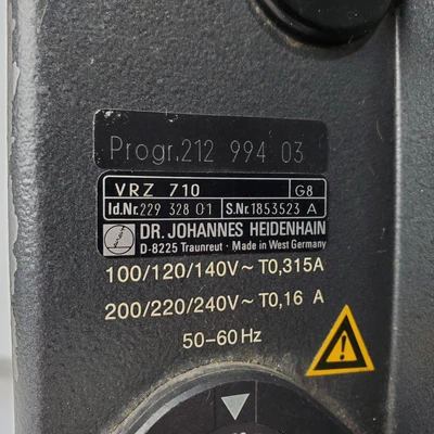 Used HEIDENHAIN VRZ710 Misc Electrical & Power Parts California US | American Industrial Supply Co. #1445118