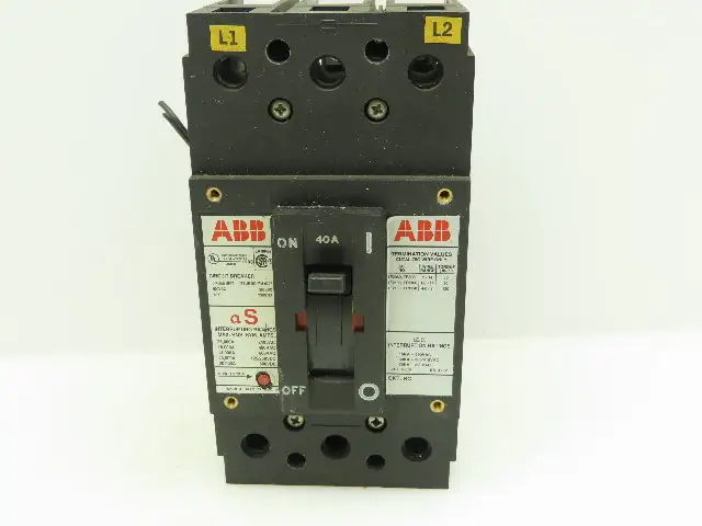 ABB UXAB727131R111 Circuit Breaker 40A with Shunt Trip