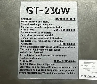 UNBRANDED,GT-230W,POWER SUPPLY