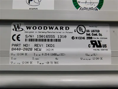 Woodward 8440-2028 Digital I/O Expansion Module Rev. NEW 12/24 VDC IKD1 Used