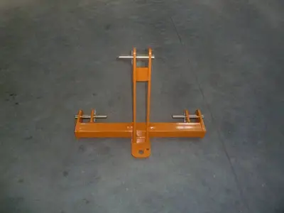 Wolverine 3 Point Flat Hitch  Receiver Angle Back 3rd link