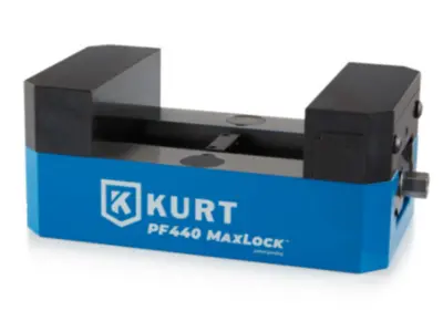 Kurt 5 Axis 4" Modular Vise W/ Serrated Jaws 52mm Mounting PF440S (LOC1429B)