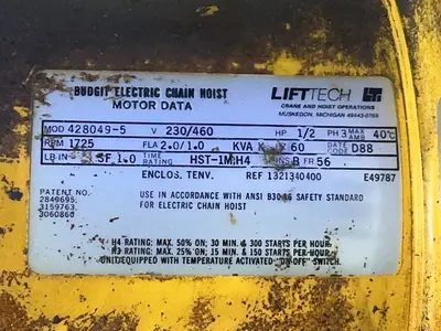 Used BUDGIT 1158427 Material Handling (misc) Ohio US | HGR 24 #1495338