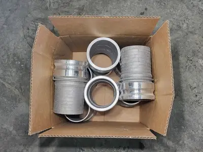 4" Camlock Hose Barb, E400, Type E, Aluminum