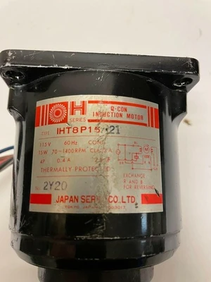 H Series 8H50 With Gear Head IHT8P15 And Q-Con Induction Motor