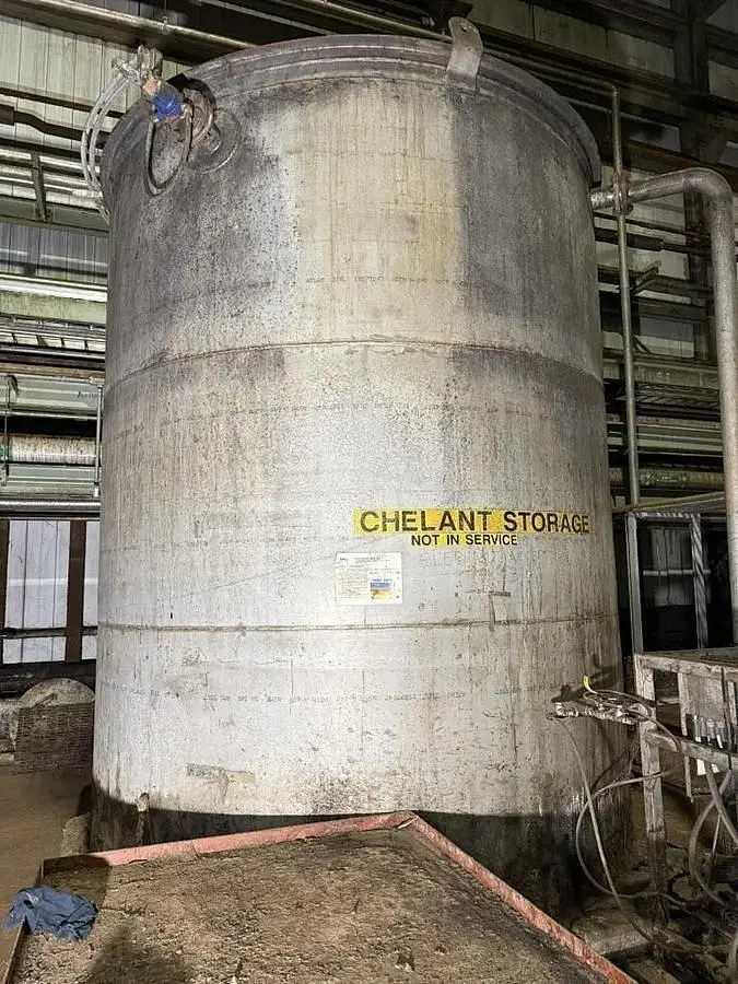 7,000 GALLON ALLOY FABRICATORS INC. 10' DIA. X 12' HIGH 316L S/S TANK