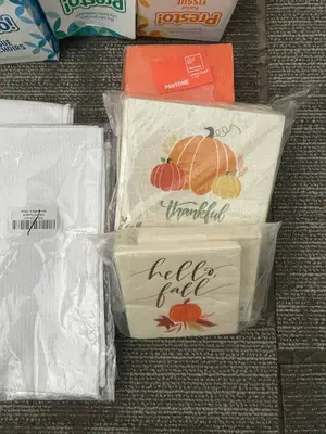 Assortment of Hand Towels, Tissue and Dinner Napkins