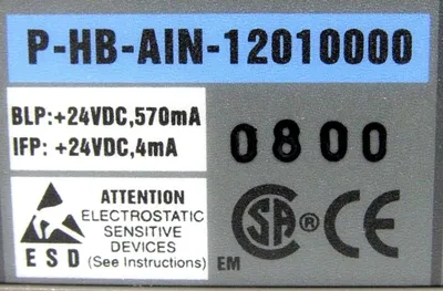 REFURBISHED ABB P-HB-AIN-12010000 INPUT ANALOG MODULE PHBAIN12010000