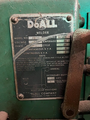 DOALL Vertical Band Saw | ESP Machinery Australia Pty Ltd (5)