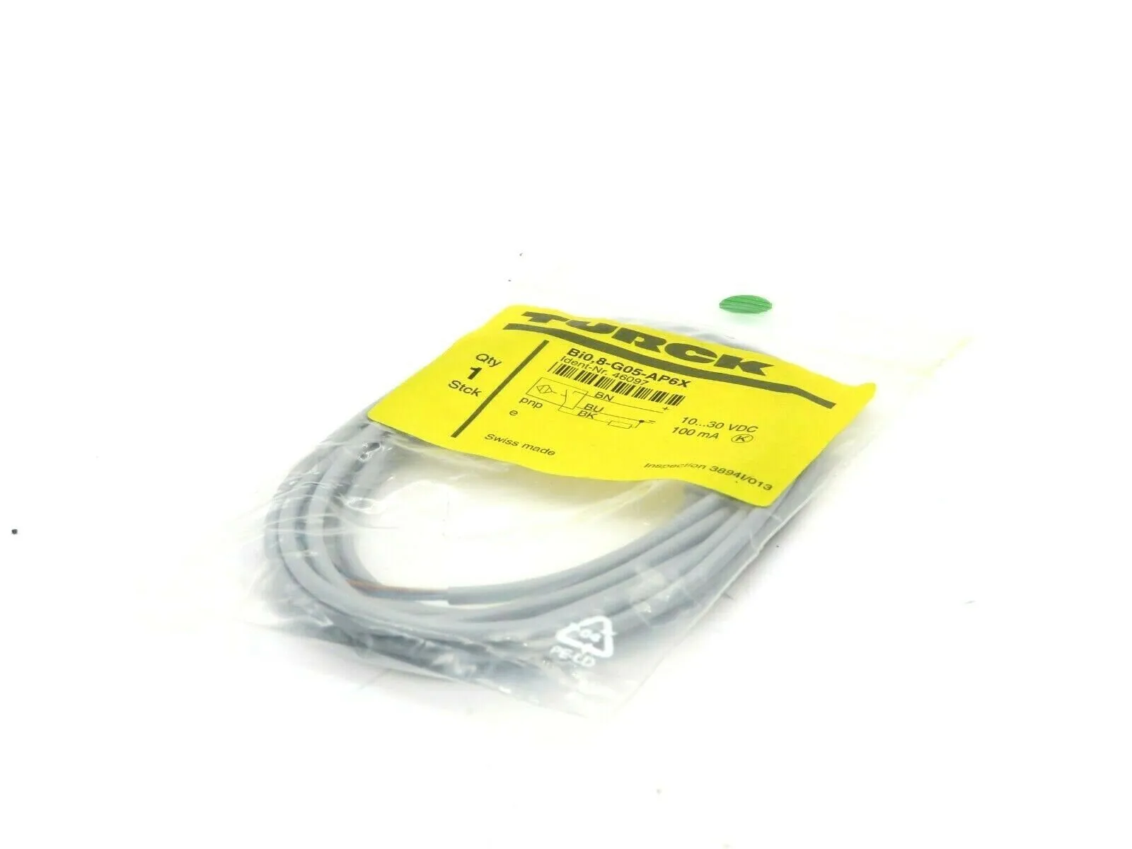 NEW TURCK BIO,8-G05-AP6X PROXIMITY SWITCH INDUCTIVE BIO8G05AP6X