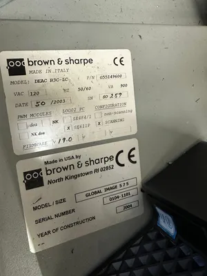 2004 BROWN & SHARPE GLOBAL IMAGE 5.7.5 Coordinate Measuring Machines | Machnet (2)