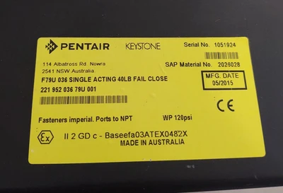 New | in-Stock Keystone F79U-036 Rotary Actuators Kentucky US | Edwards Industrial Repair #1016390
