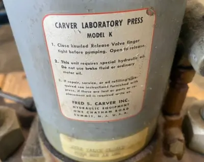 Used Carver 7585656587557776678686968 Miscellaneous Laboratory Equipment California US | Amiron Machinery #1266094