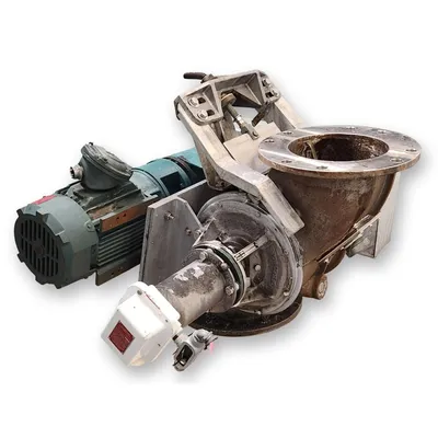 Used 10" dia. Flo-tronics Stainless Steel Side-entry Rotary Feeder