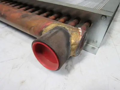 Heatcraft 5SA0802C24.00X024.00 HI-F Condenser Coil Radiator 2-1/2" NPT Outlet