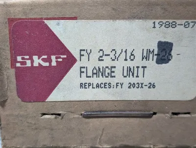 SKF FY 2-3/16 WM Flange Mounted Collar Locking Bearing New NIB