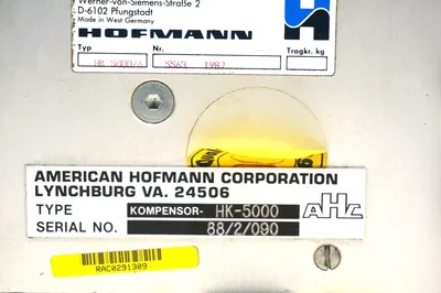 HOFMANN SYSTEMS HK-5000 HYDROKOMPENSER CONTROLLER HK5000