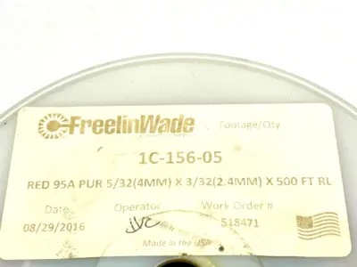 1C-156-05 | FreelinWade  Nylon Tubing Red SOLD IN 10FT SECTIONS - New – Open Box