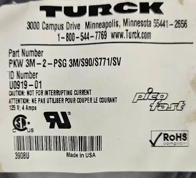 USED TURCK PKW 3M-2-PSG 3M/S90/S771/SV