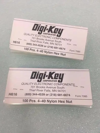 DIGI-KEY 4-40 NYLON HEX NUT