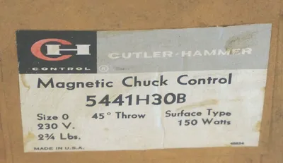 NEW CUTLER HAMMER 5441H30B MAGNETIC CHUCK CONTROL