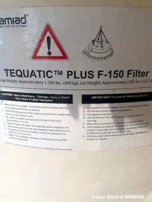 Unused Tequatic Plus F-150 Filter B-Series Skid – High Solids Filtration System