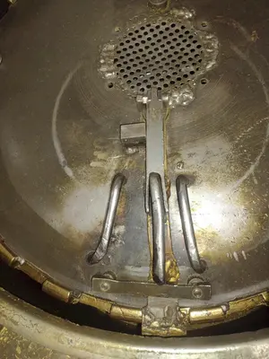 30" BARRETT MODEL #1100E MOTORIZED CHIP SPINNER / WRINGER w/ (2) CHIP PANS: STOCK #23373