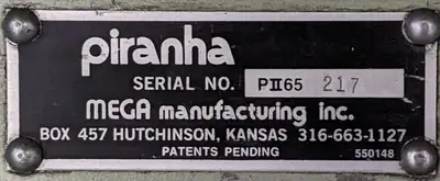 Used PIRANHA PII-65 Ironworkers British Columbia CA | Lenmark #237582