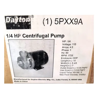 NEW DAYTON ELECTRIC MFG. CO. 5PXX9A