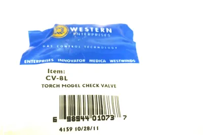 10 NEW WESTERN ENTERPRISES CV-8L TORCH MODEL CHECK VALVE CV8L